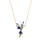 Irises Glass Pendant Necklace
