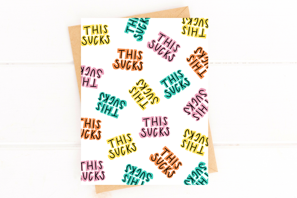 This Sucks Get Well Card