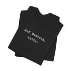 Auf Deutsch bitte Tee, Bella + Canvas 3001 T-Shirt, German phrase tee