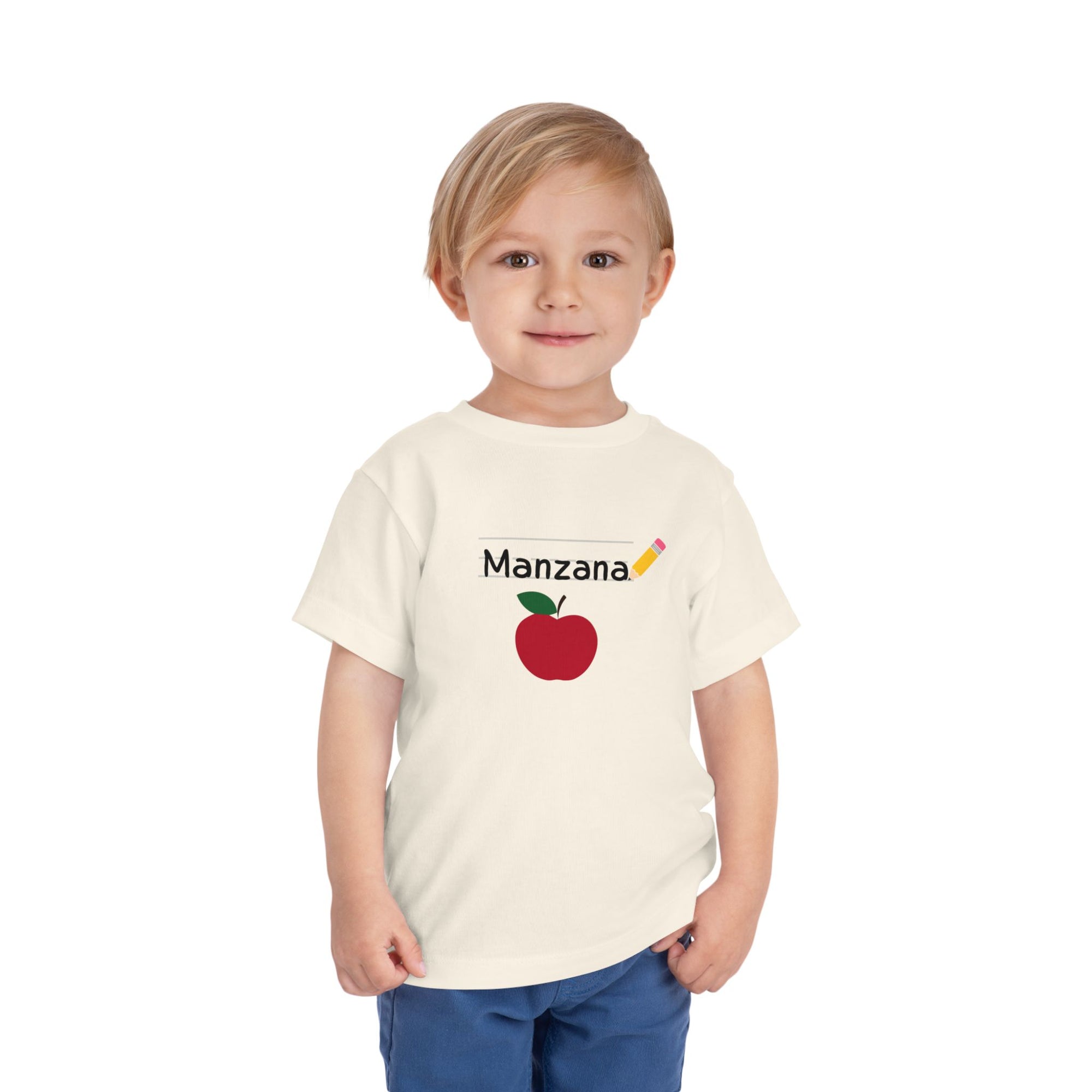 Manzana Apple and Pencil Toddler Tee Shirt