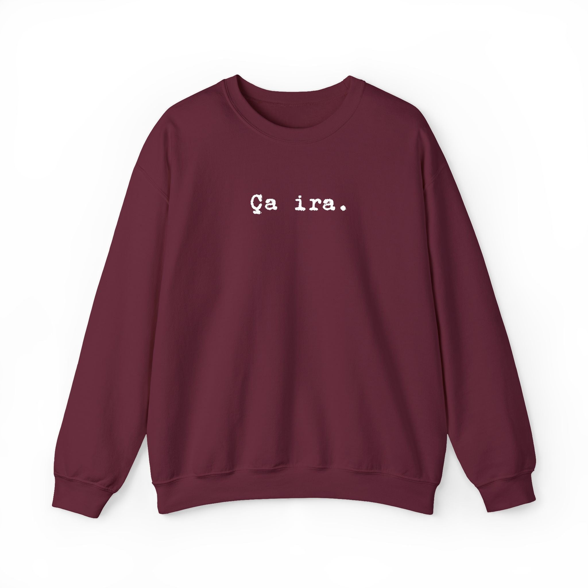 Ça ira  embroidered French sweatshirt - Minimalist French Comfort Pullover