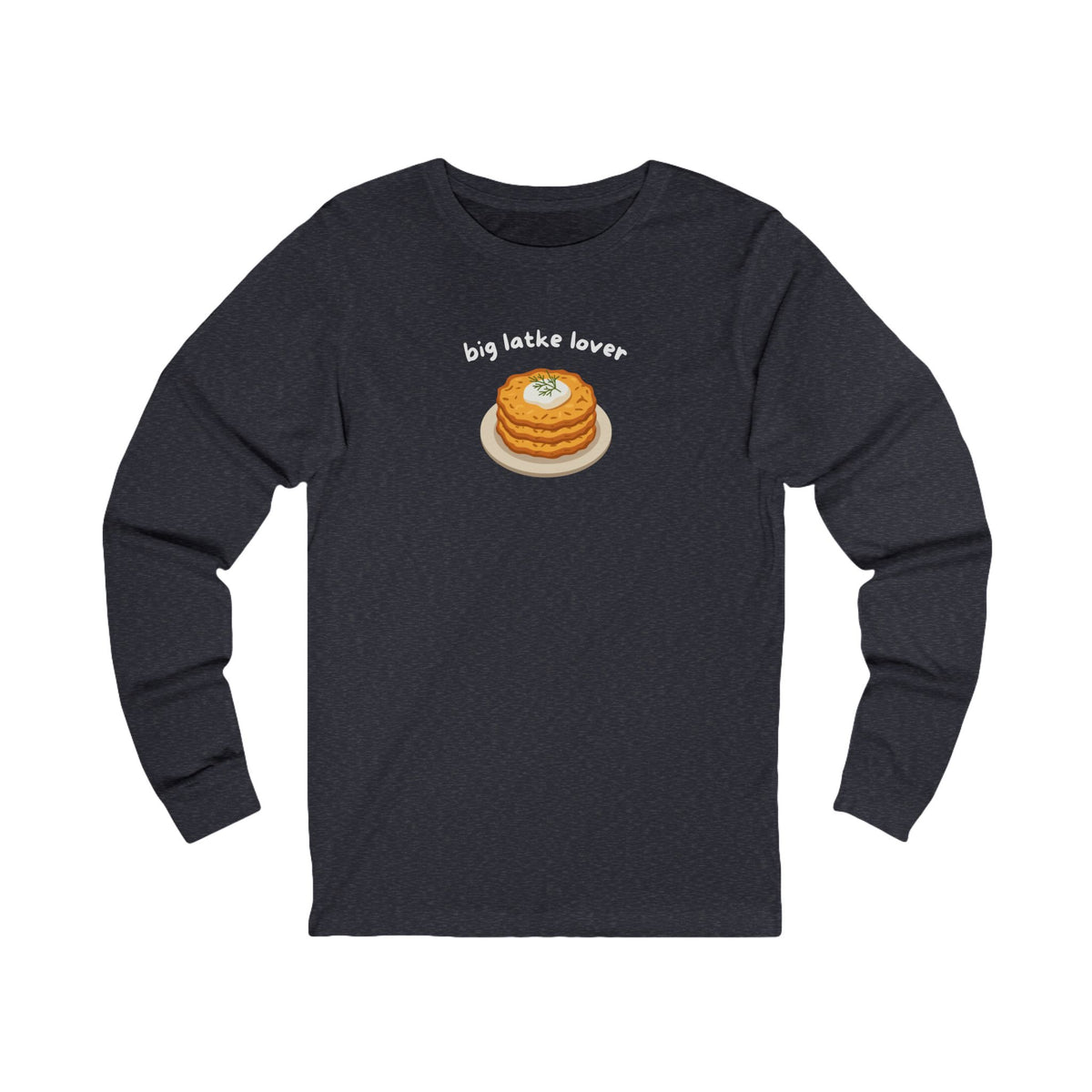 Big Latke Lover Potato Pancake Long Sleeve Tee
