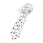 Italian Icons Necktie, Italian Flag, stamp, electric scooter, espresso Pattern Tie for gifting