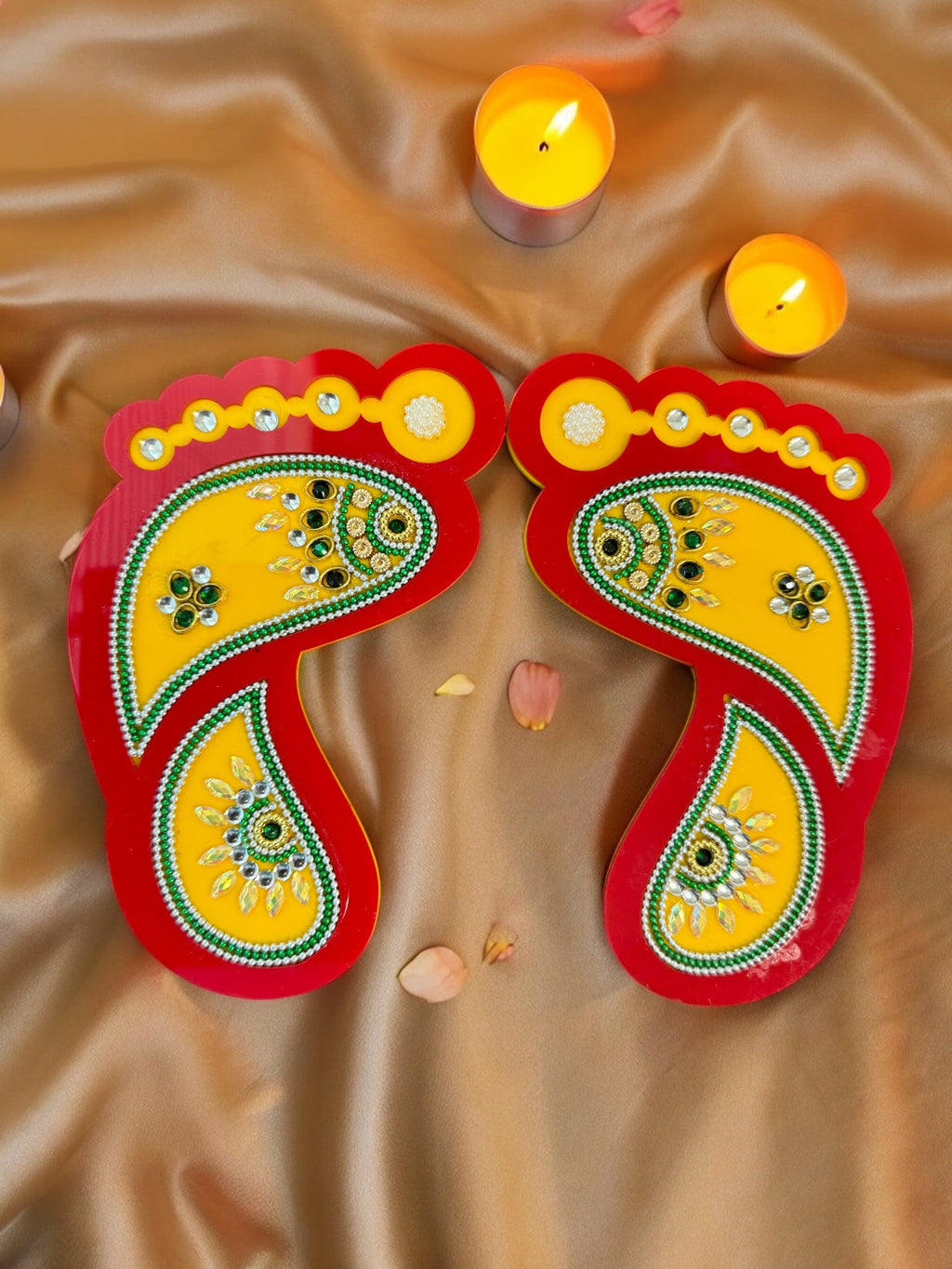 Laxmi Charan with Kundan Work