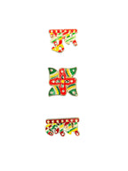 Shubh Labh, Swastik Sticker with Stone Work