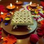 Metal Bajot or Pooja Chowki/ Manai