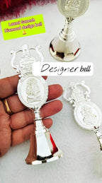 5" German Silver Bell for Puja - Affordable Diwali Return Gift/ Puja Return Gift