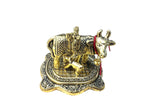 Kamdhenu - Golden Cow Calf Set for Mandir, Car Dashboard & for Gifting