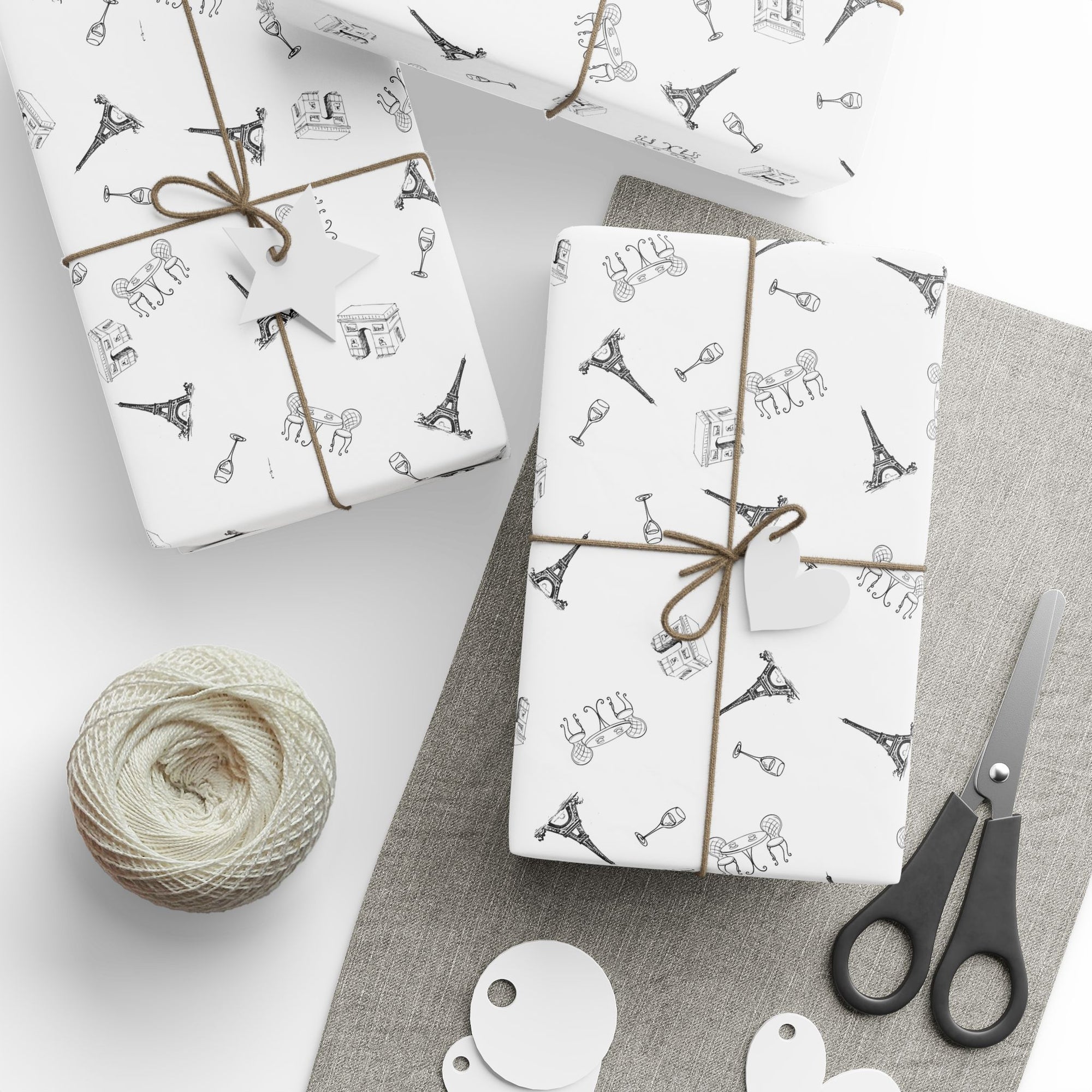 France and Paris themed Wrapping Paper