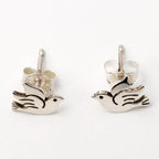 Dove Silhouette Sterling Earrings