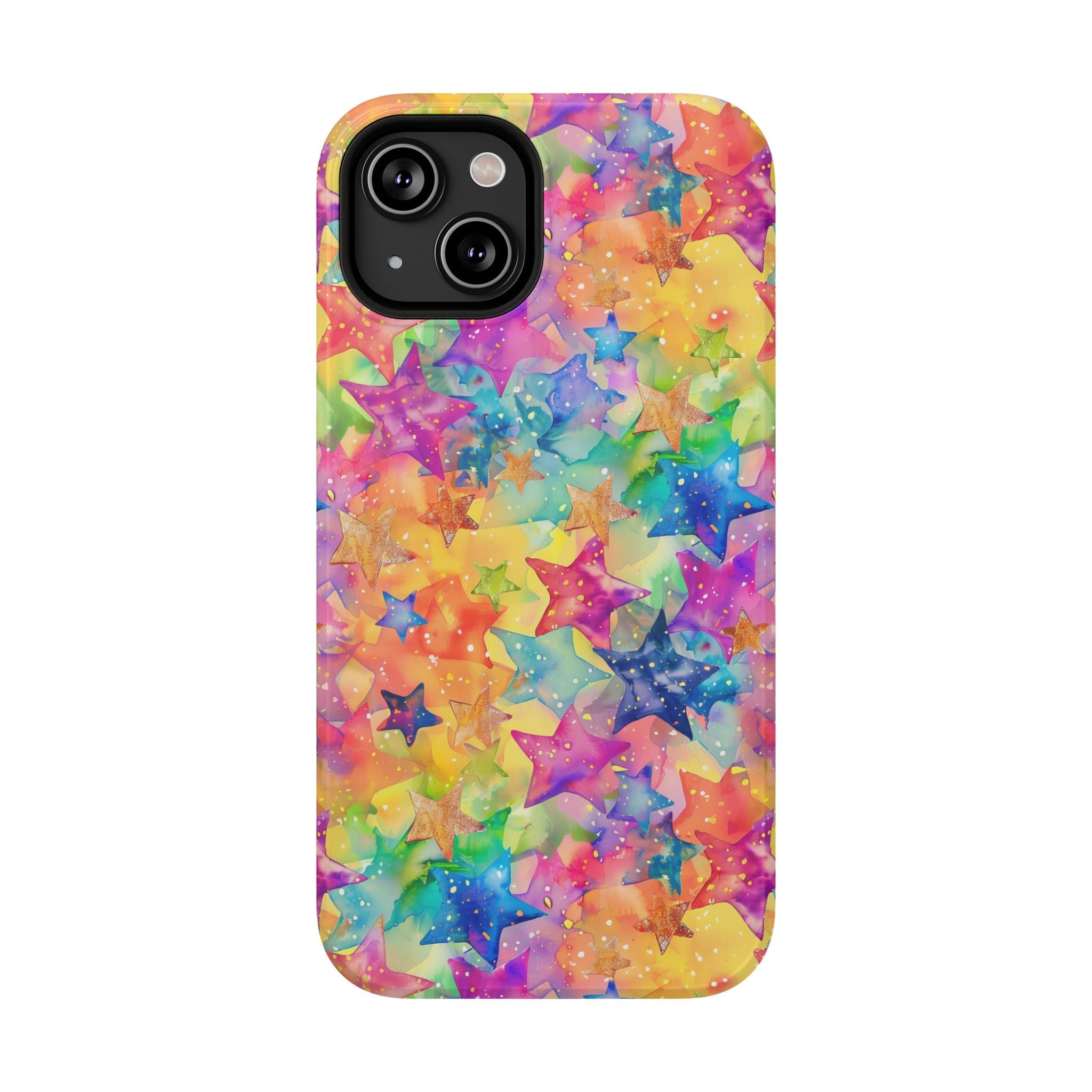 Bespattered Facade Rainbow Stars Impact-Resistant Case