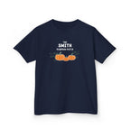 Custom Kids Family name Pumpkin Patch Tee, Personalized Fall Shirt for Family photos