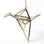 Brass Crane Ornament