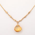 Gold Filled Necklace with Gemstone