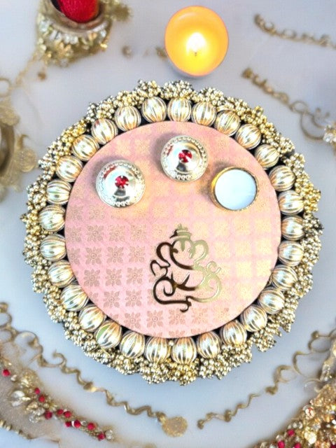 Pooja Thali with Ganesha & Gota