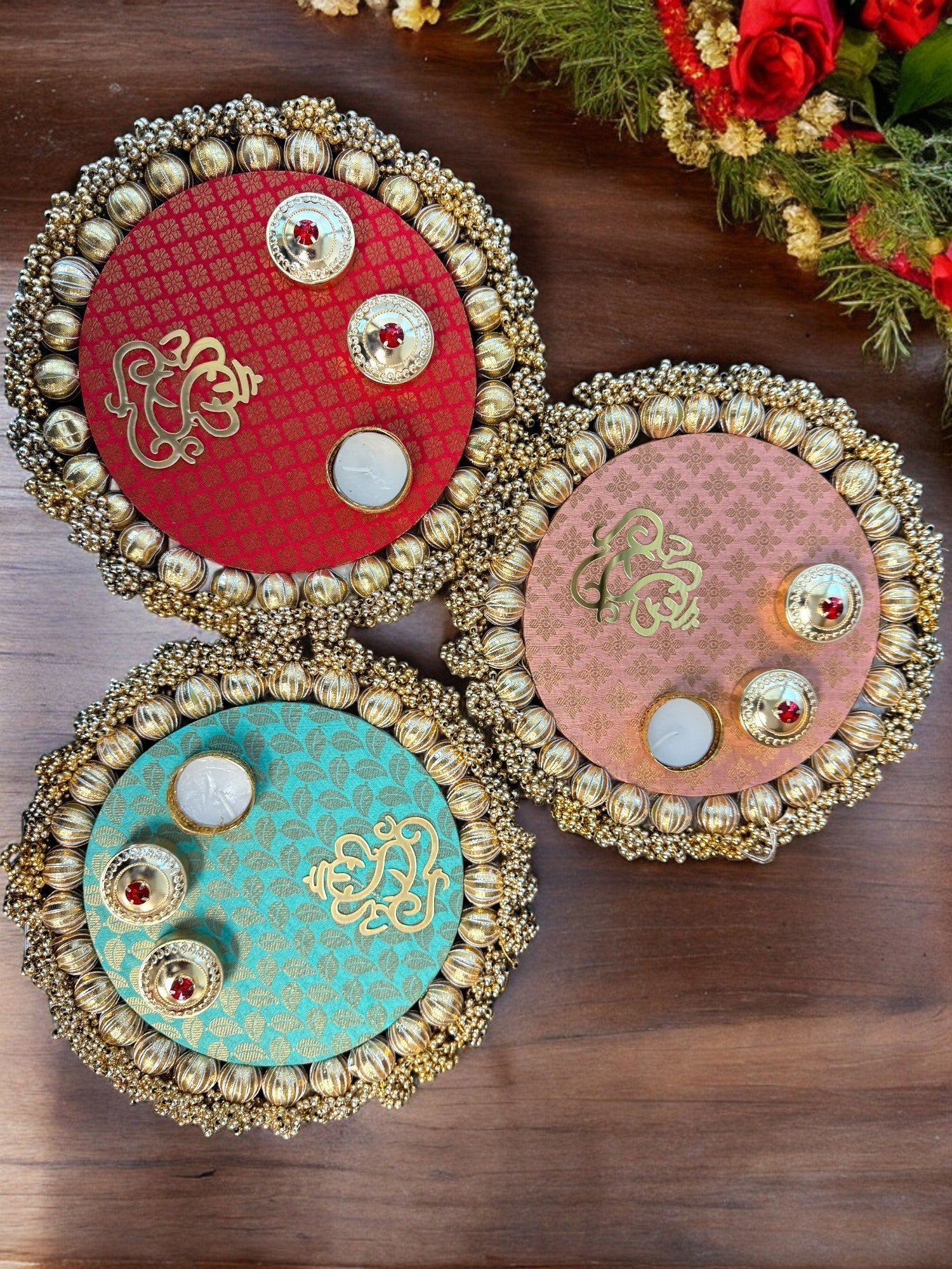 Pooja Thali with Ganesha & Gota