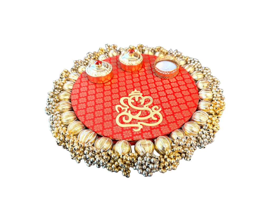 Pooja Thali with Ganesha & Gota