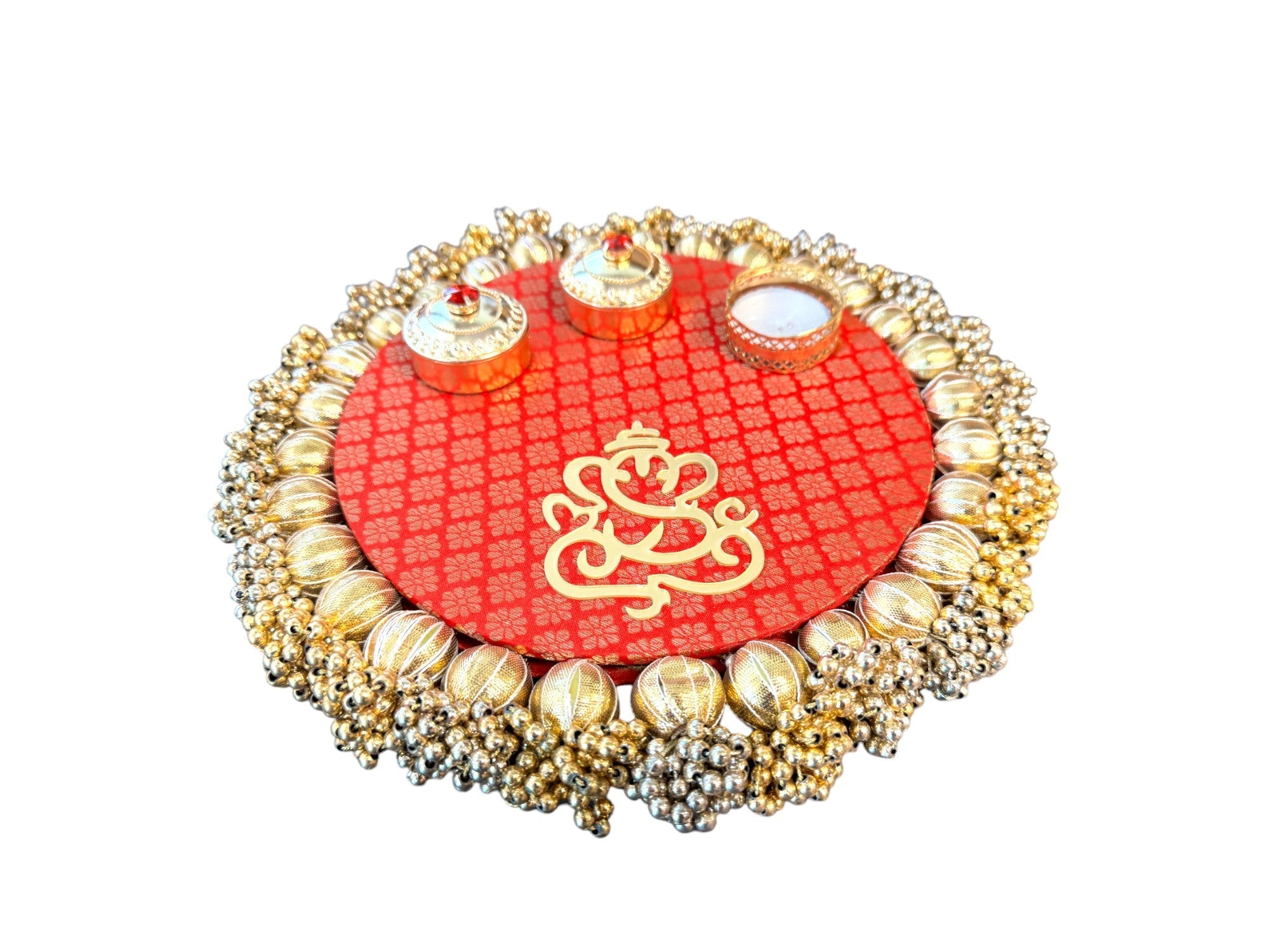 Pooja Thali with Ganesha & Gota