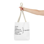 Je suis épuisé (I am exhausted) Tote Bag by Printify