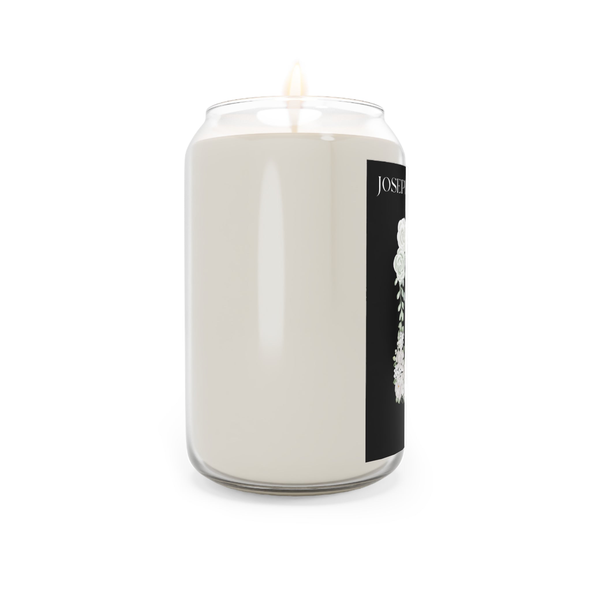 Personalized Scented Memorial Candle with photo - 13.75oz - La Vie Bien - Birthday Candle Gift - Bougie funérailles