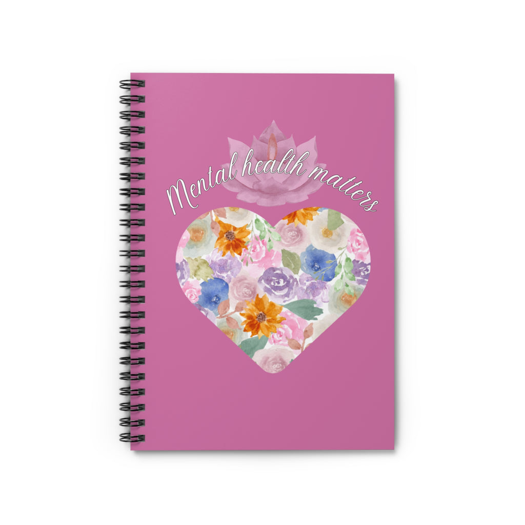 Mental Health matters Notebook, Pink