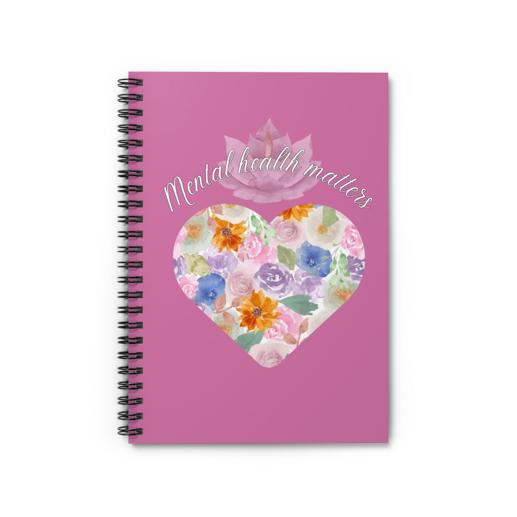 Mental Health matters Notebook, Pink