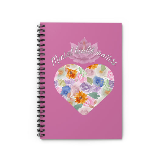 Mental Health matters Notebook, Pink