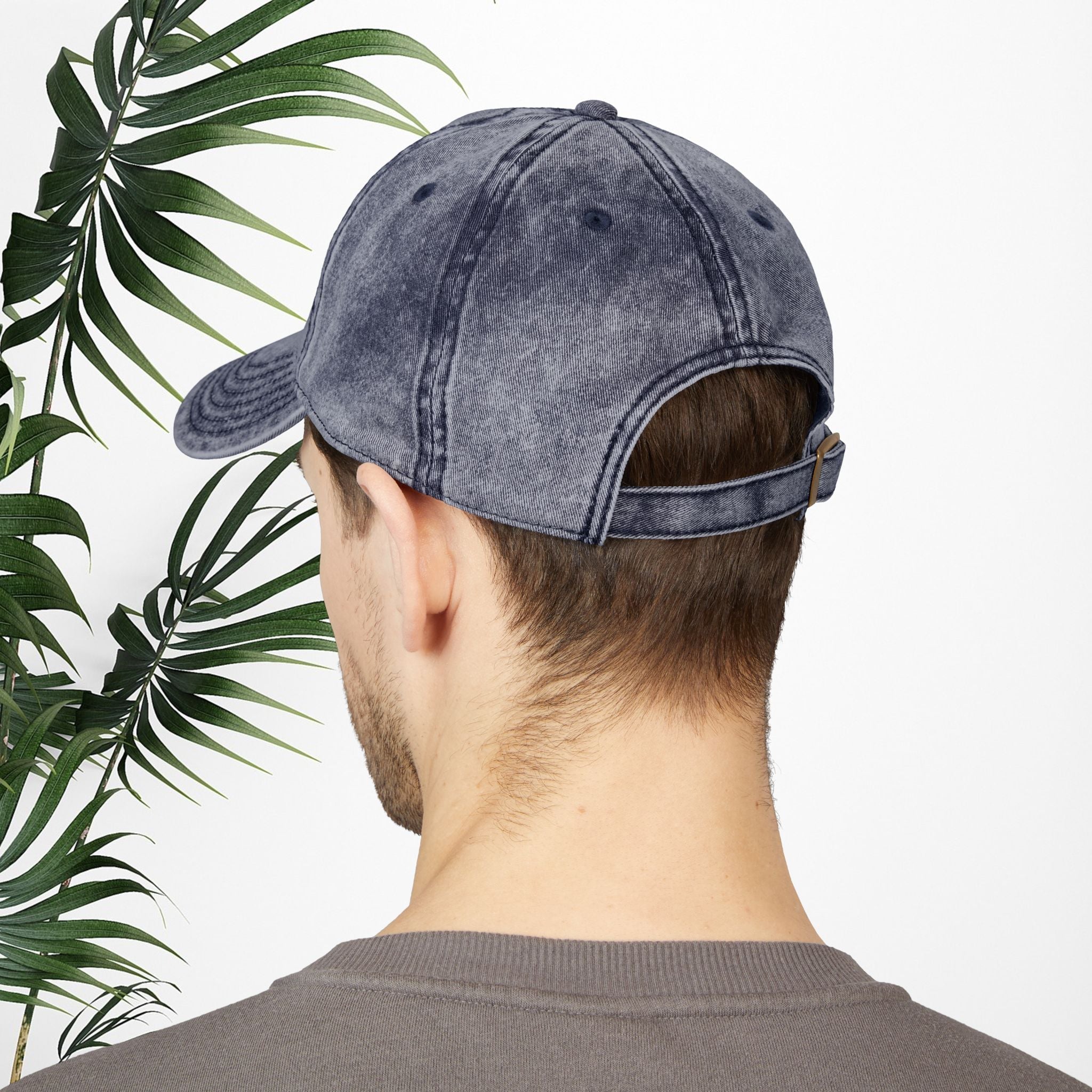 Bespattered Facade "I'm Fine" Black Embroidered Vintage Cap