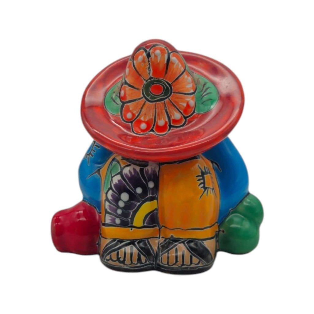 Handmade Talavera Panchito | Colorful Sleeping Man Figurine