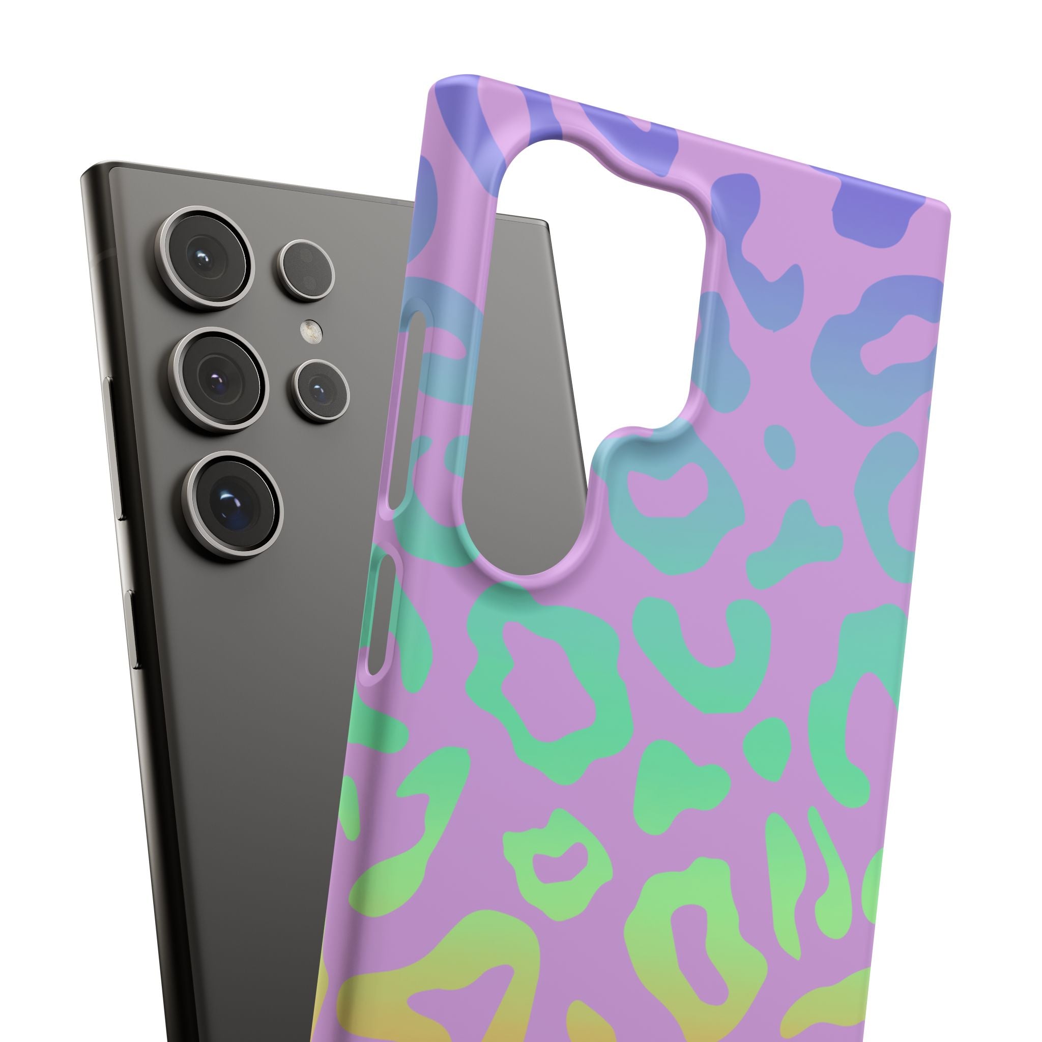 Bespattered Facade Rainbow Leopard Snap Case