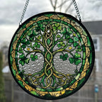 Ireland's Tree of Life Stained Glass Gift