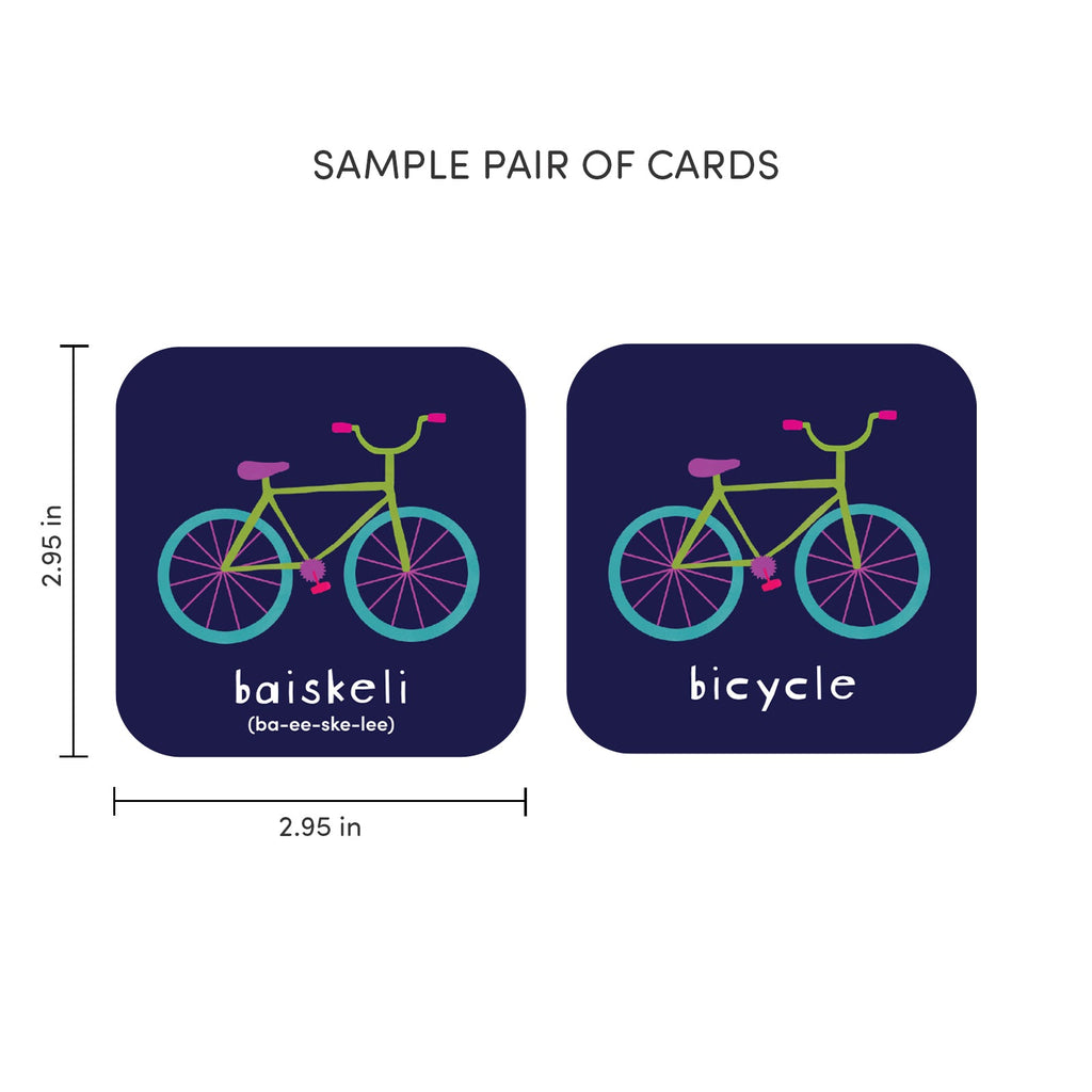 Minilingo, Swahili/English Flashcards