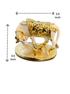 Kamdhenu Idol Figurine for Car Dashboard or Work Desk