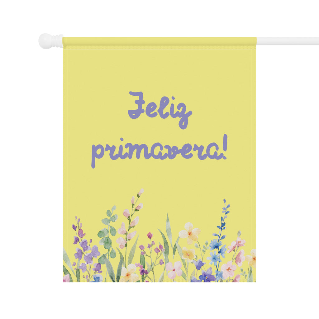 Feliz primavera floral Spring Garden Banner