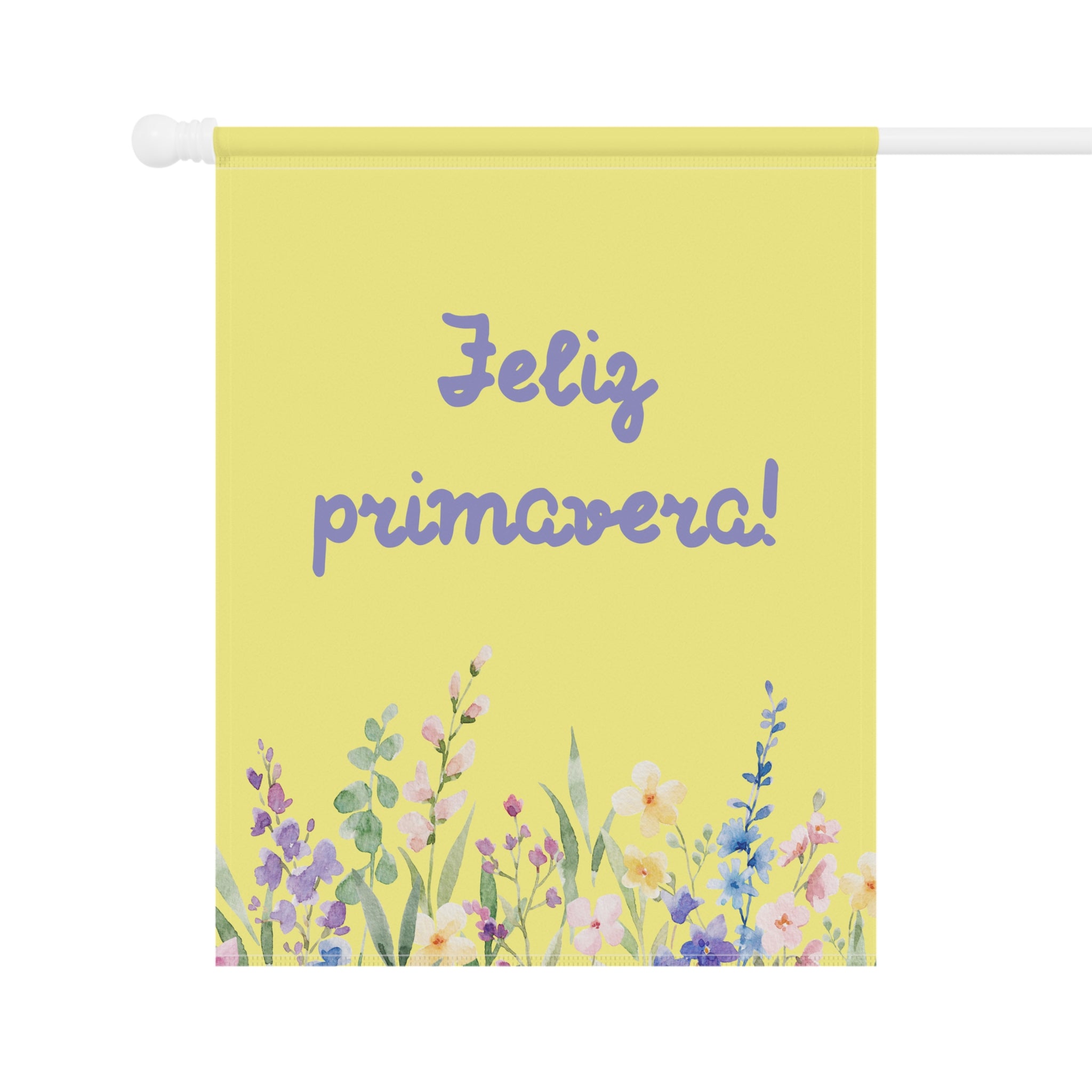 Feliz primavera floral Spring Garden Banner