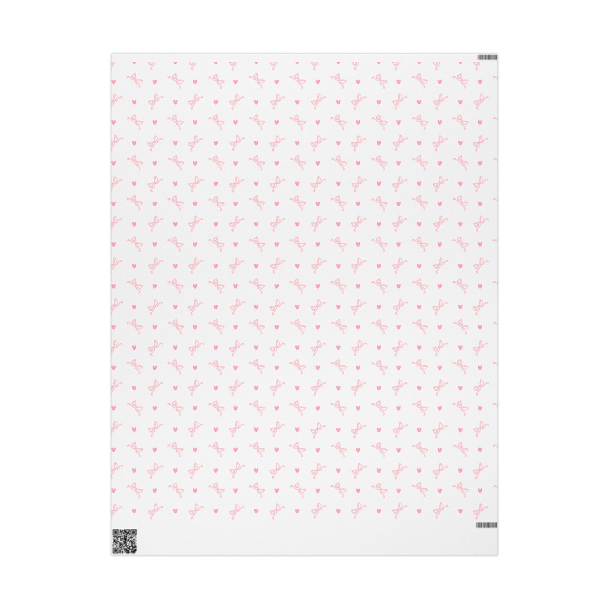 Coquette bows and hearts Wrapping Paper