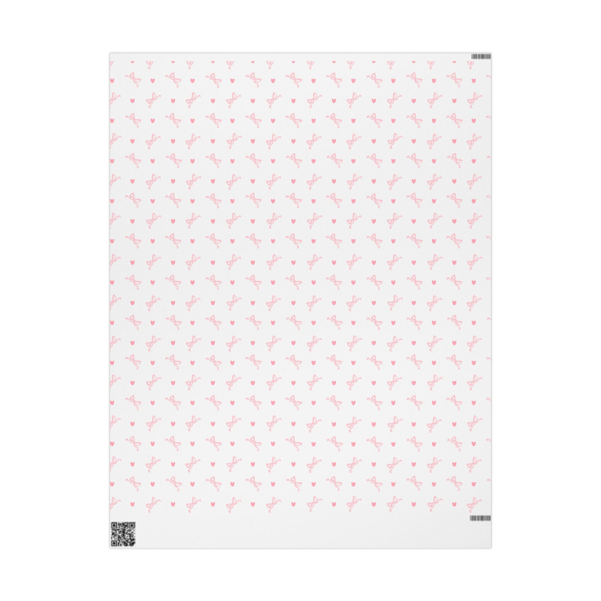 Coquette bows and hearts Wrapping Paper
