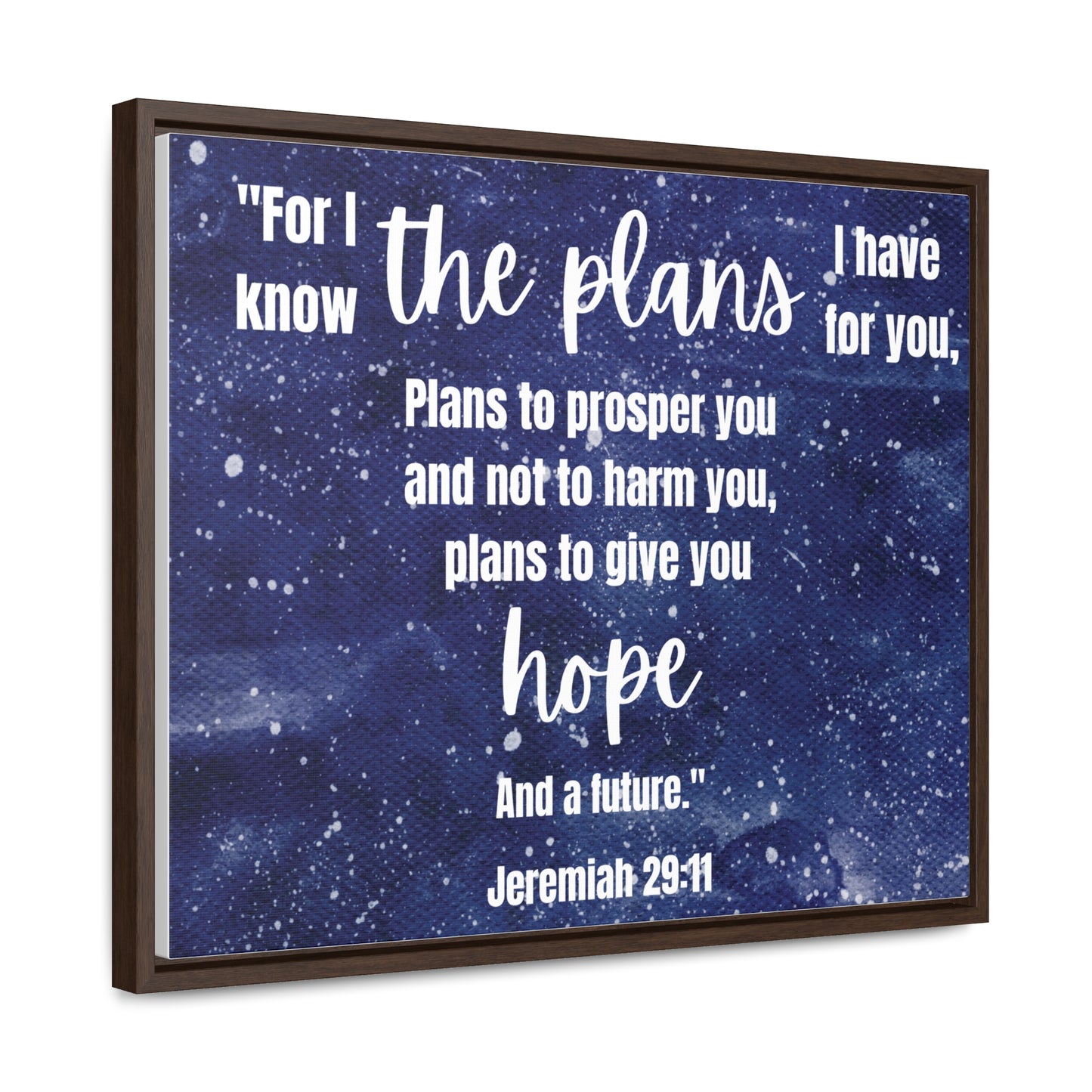 Jeremiah 29 11 bible verse canvas