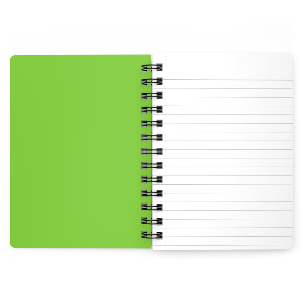 “はい、お願いします!” (yes, please!) colorful soft serve lined Spiral Notebook, Kawaii Rainbow Ice Cream with Japanese Text