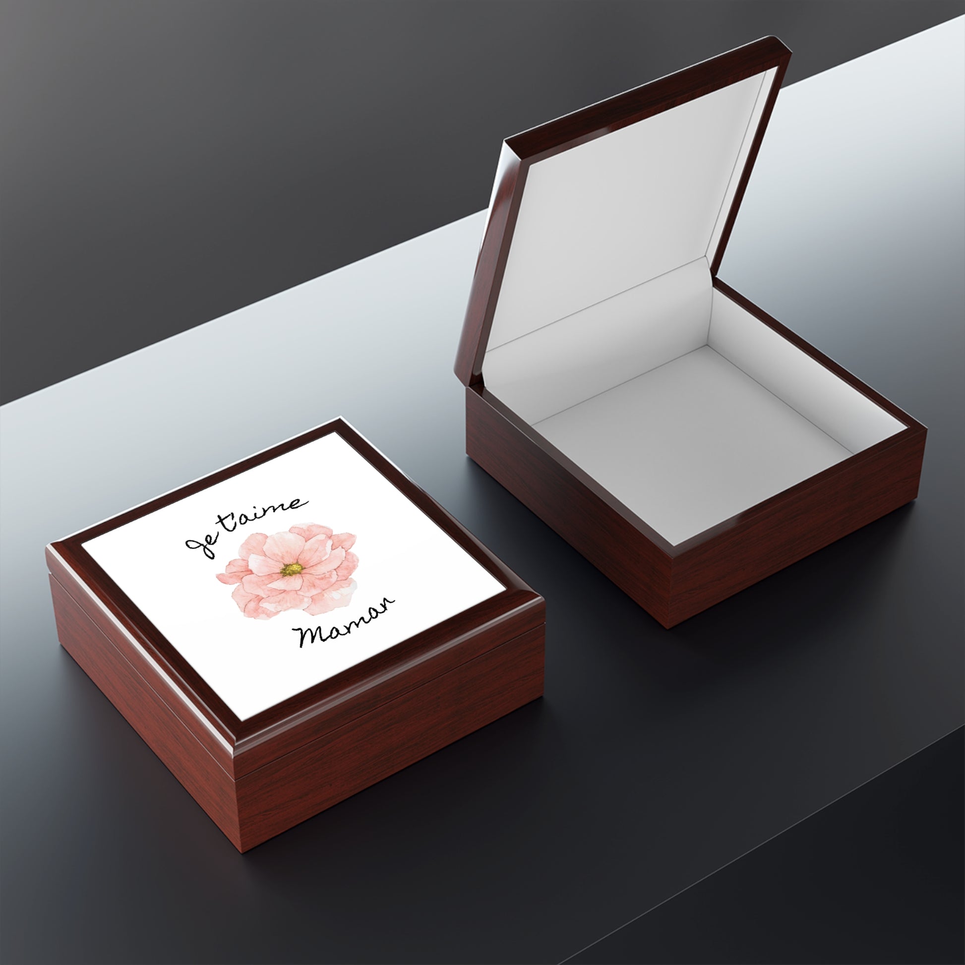 Je t'aime Maman boîte à bijoux pour Maman