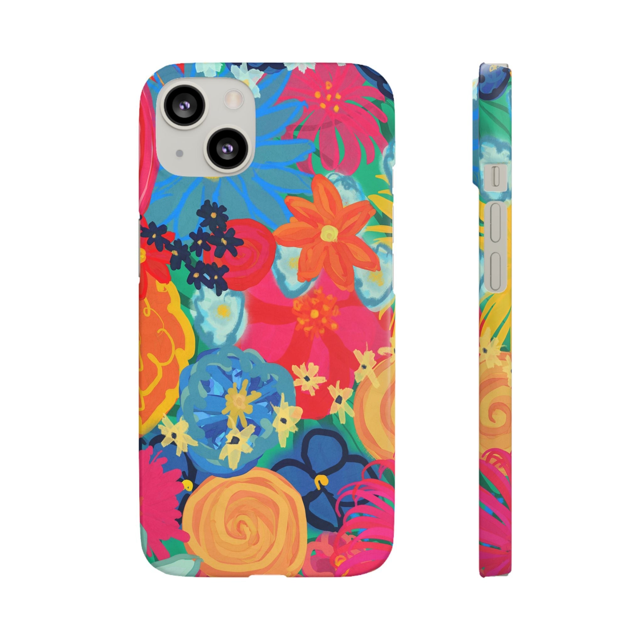 Bespattered Facade Bold Florals Snap Case