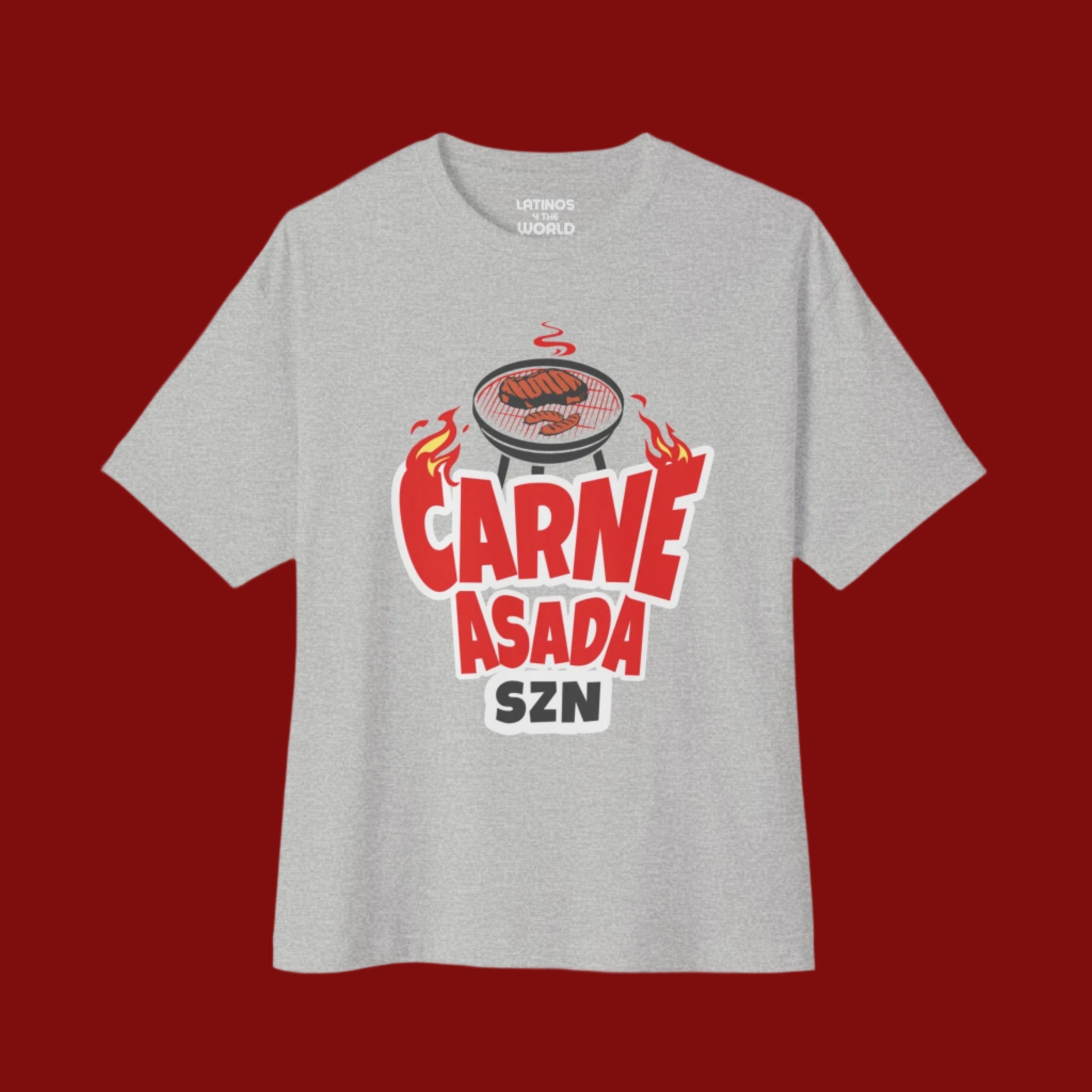 CARNE ASADA SZN T-shirt | BBQ Season July 4th USA Viva Mexico American | Latino Pride Funny Viral Tees