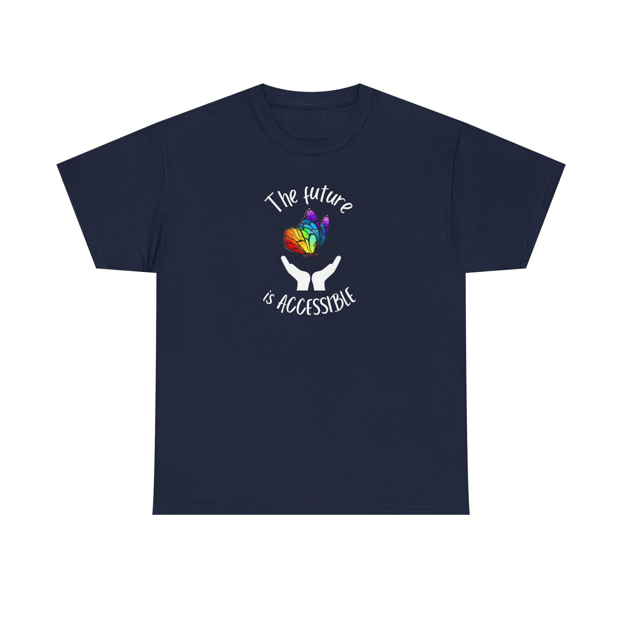 The future is accessible Rainbow Butterfly Tee