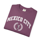 Mexico City Vintage Tee — Laurel Crest with Monumento a la Independencia Graphic T-Shirt
