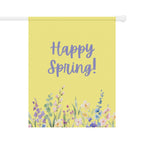 Happy Spring yard flag by Printify