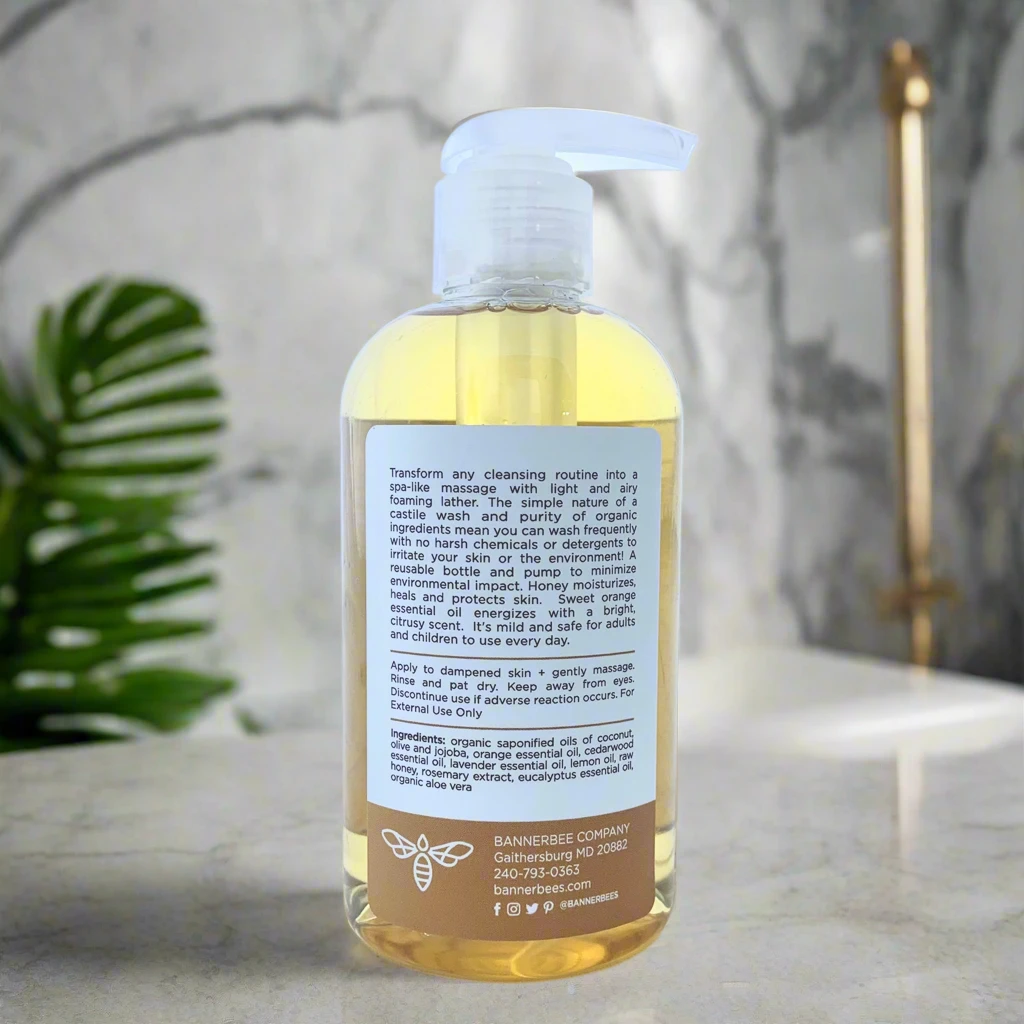 Organic Castile Hand+Body Wash, Citrus Blossom by BannerBee Company LLC