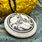 Artisan Celtic Leaping Hares Necklace - Handmade in the U.S.A.