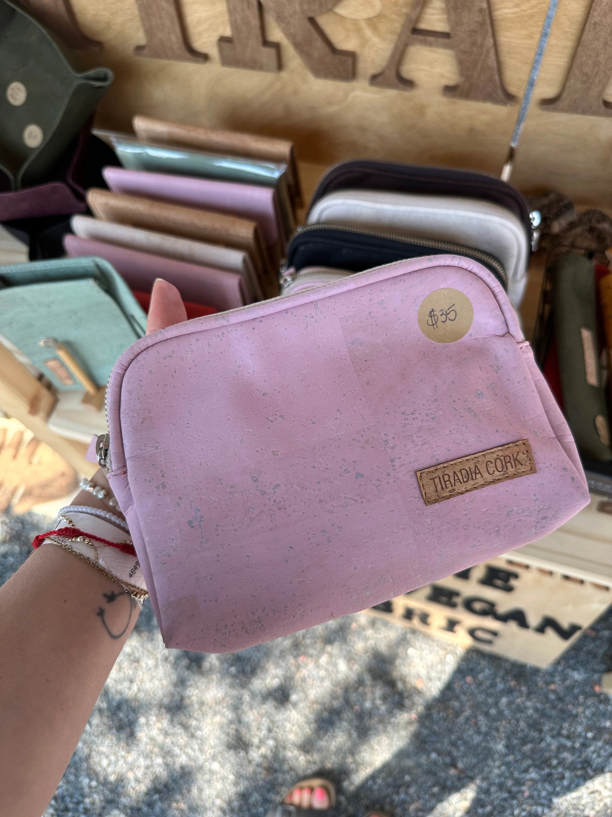 Sidekick Pouch Bag by Tiradia Cork