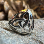 Celtic Trinity Knot Lapel Pin in Sterling Silver