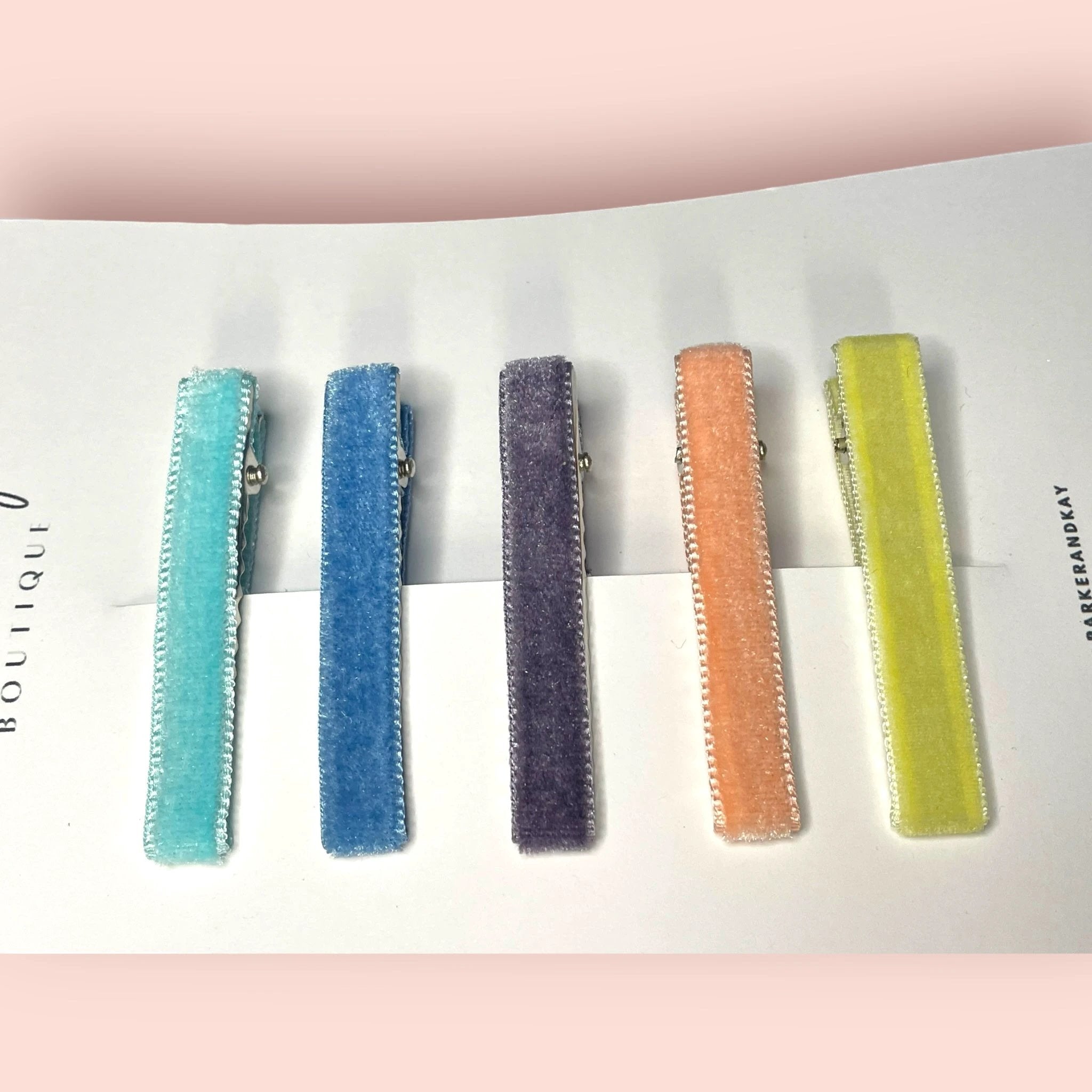 Velvet Bar Clip Set by Parker + Kay Creative